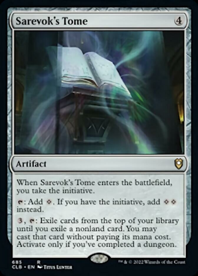 Sarevok's Tome [Commander Legends: Battle for Baldur's Gate] | Dumpster Cat Games