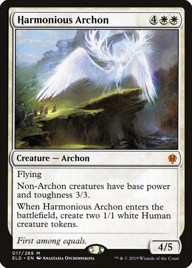 Harmonious Archon [Throne of Eldraine] | Dumpster Cat Games