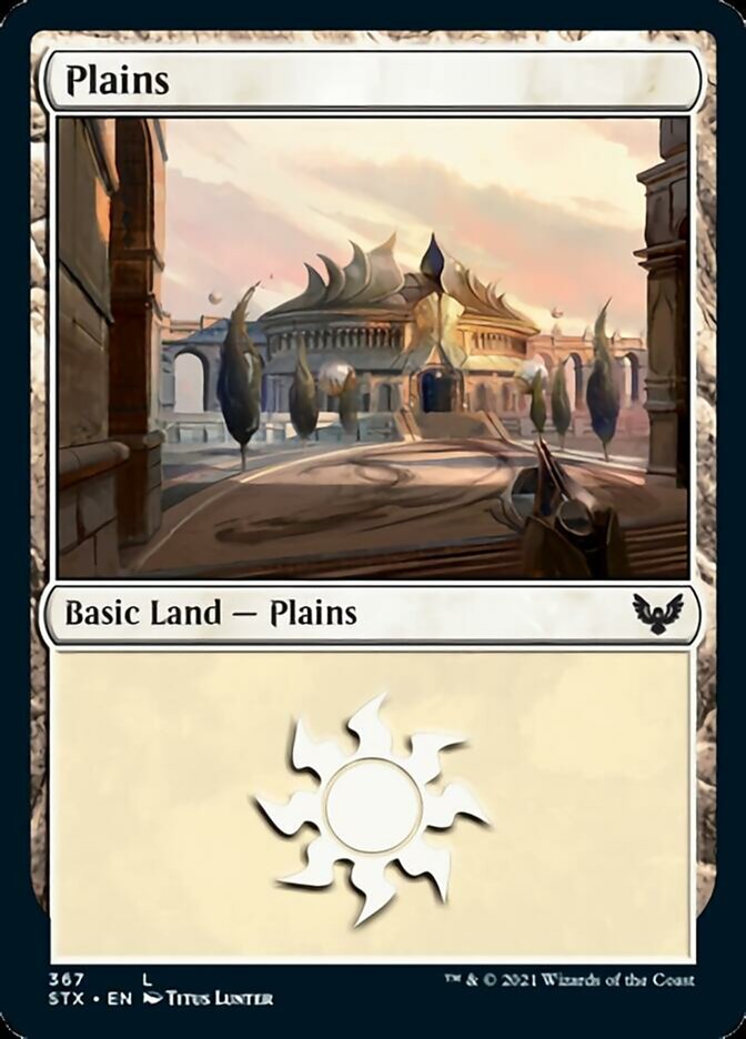 Plains (#367) [Strixhaven: School of Mages] | Dumpster Cat Games