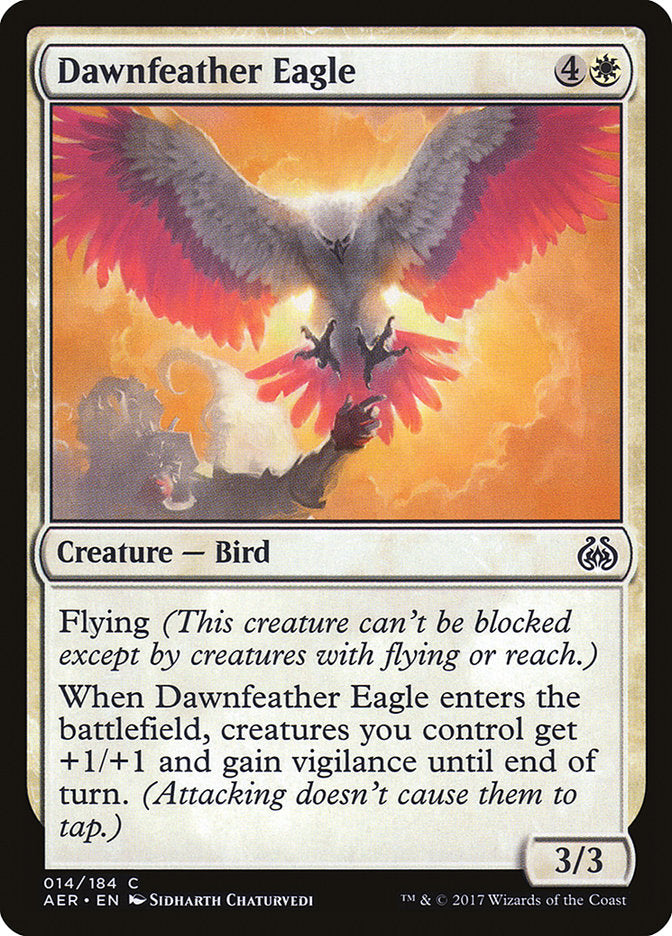 Dawnfeather Eagle (Intro Pack) [Aether Revolt Promos] | Dumpster Cat Games