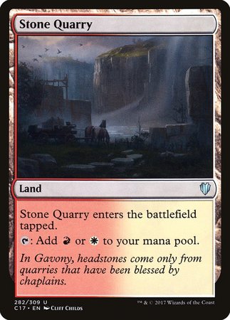 Stone Quarry [Commander 2017] | Dumpster Cat Games