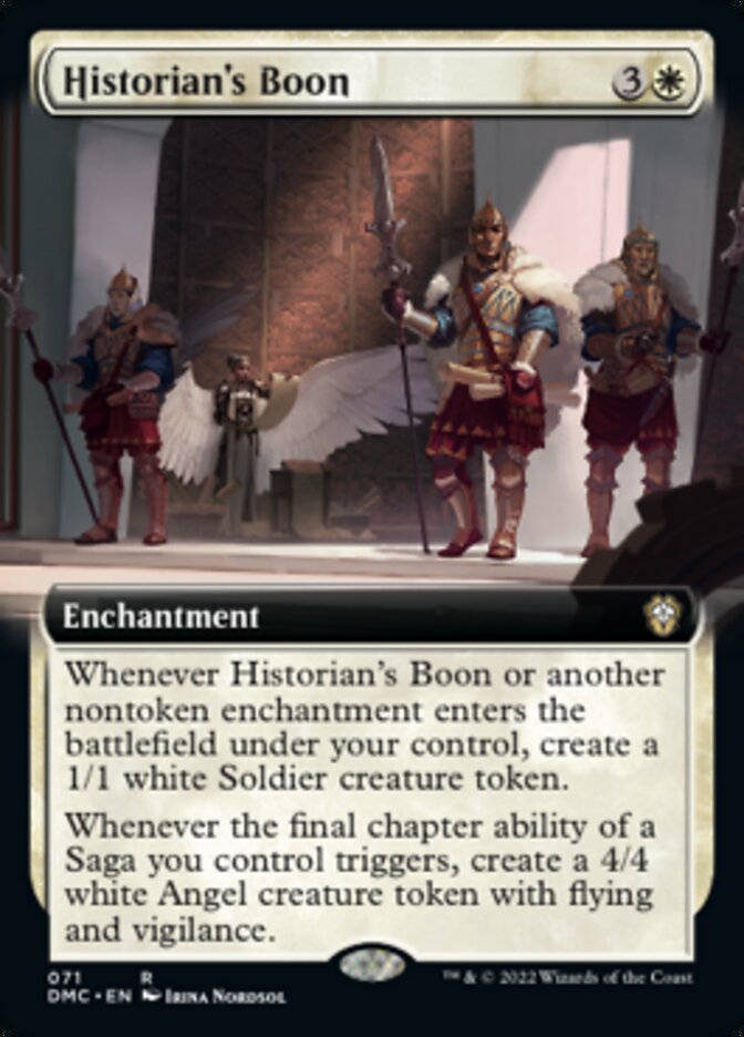 Historian's Boon (Extended Art) [Dominaria United Commander] | Dumpster Cat Games