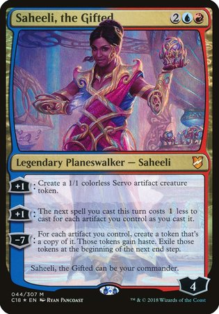 Saheeli, the Gifted (Commander 2018) [Commander 2018 Oversized] | Dumpster Cat Games