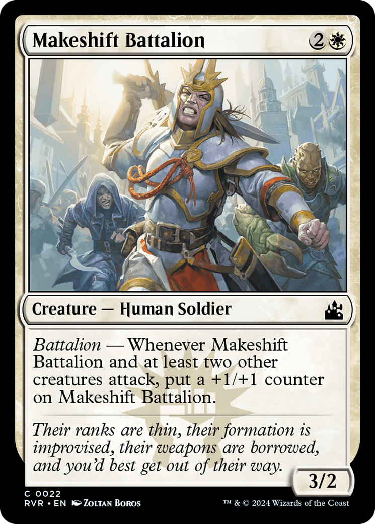 Makeshift Battalion [Ravnica Remastered] | Dumpster Cat Games