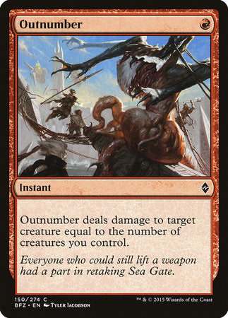 Outnumber [Battle for Zendikar] | Dumpster Cat Games
