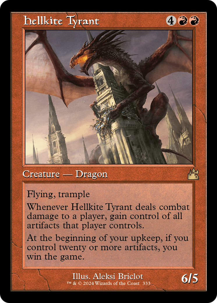 Hellkite Tyrant (Retro Frame) [Ravnica Remastered] | Dumpster Cat Games