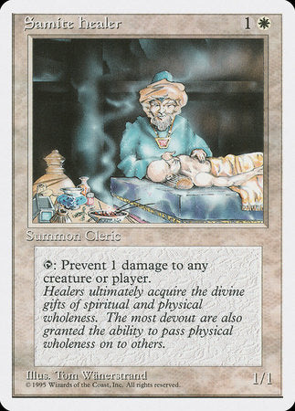 Samite Healer [Fourth Edition] | Dumpster Cat Games