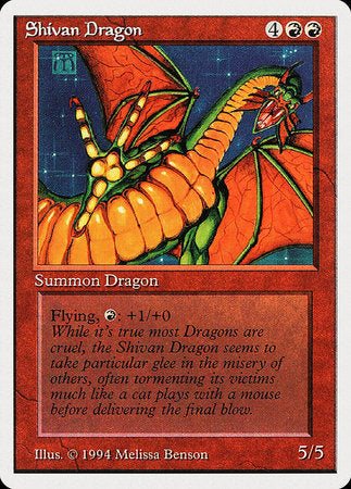Shivan Dragon [Summer Magic / Edgar] | Dumpster Cat Games