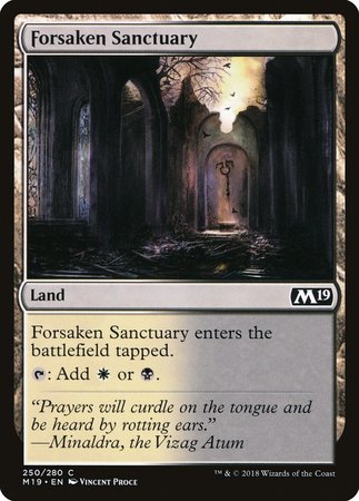 Forsaken Sanctuary [Core Set 2019] | Dumpster Cat Games