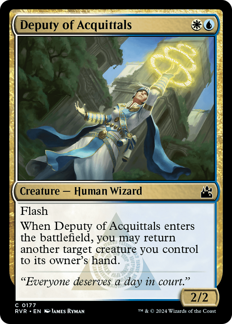 Deputy of Acquittals [Ravnica Remastered] | Dumpster Cat Games