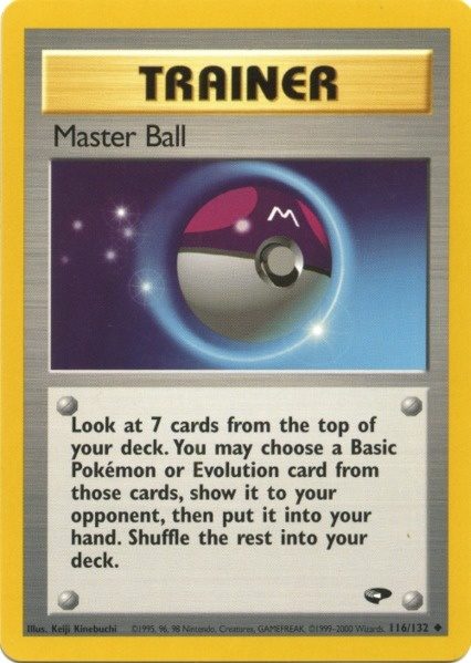 Master Ball (116/132) [Gym Challenge Unlimited] | Dumpster Cat Games