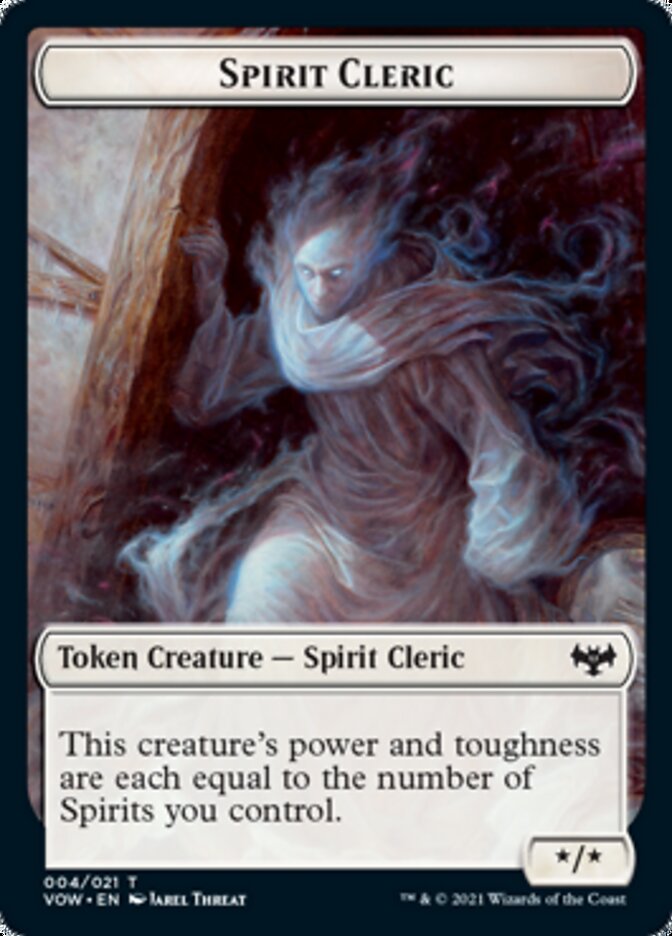 Spirit Cleric Token [Innistrad: Crimson Vow Tokens] | Dumpster Cat Games