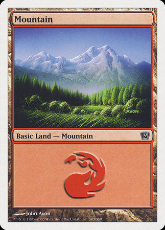 Mountain (343) [Ninth Edition] | Dumpster Cat Games