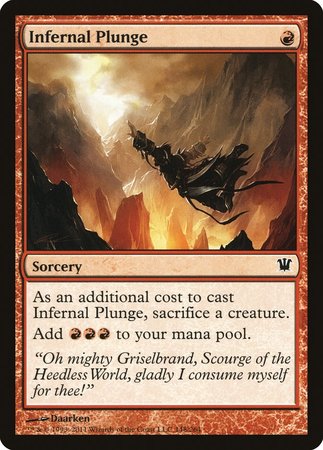Infernal Plunge [Innistrad] | Dumpster Cat Games