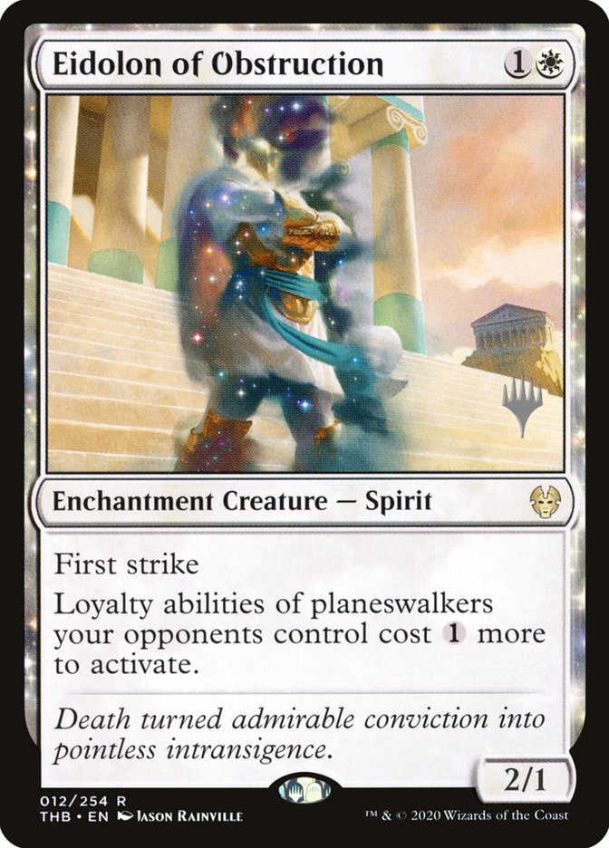 Eidolon of Obstruction (Promo Pack) [Theros Beyond Death Promos] | Dumpster Cat Games