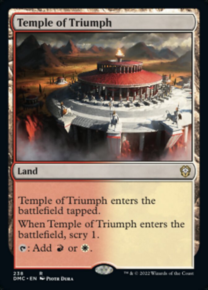 Temple of Triumph [Dominaria United Commander] | Dumpster Cat Games