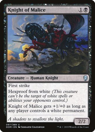 Knight of Malice [Dominaria] | Dumpster Cat Games
