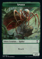 Treefolk // Spider Double-sided Token [Streets of New Capenna Commander Tokens] | Dumpster Cat Games