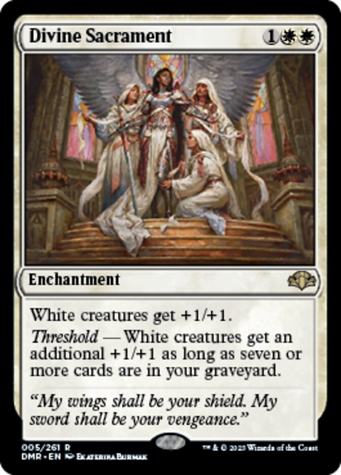 Divine Sacrament [Dominaria Remastered] | Dumpster Cat Games