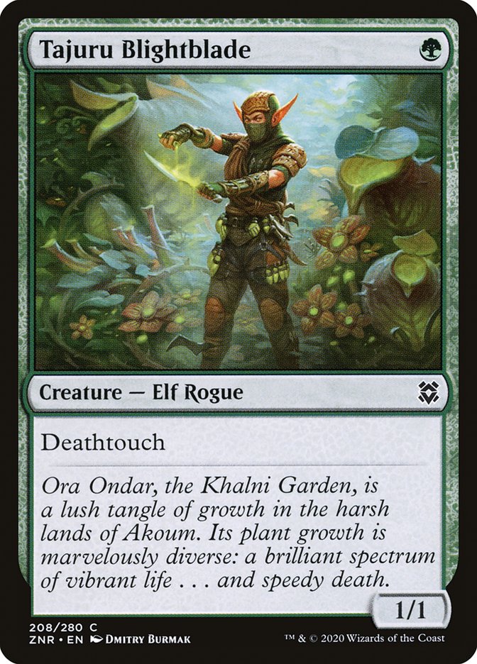 Tajuru Blightblade [Zendikar Rising] | Dumpster Cat Games