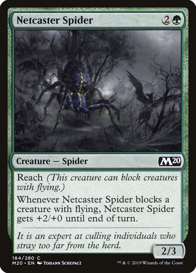 Netcaster Spider [Core Set 2020] | Dumpster Cat Games