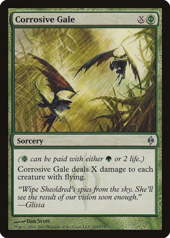 Corrosive Gale [New Phyrexia] | Dumpster Cat Games