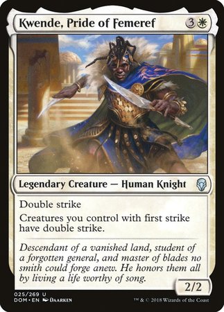 Kwende, Pride of Femeref [Dominaria] | Dumpster Cat Games