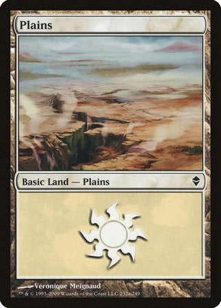 Plains (232a) [Zendikar] | Dumpster Cat Games