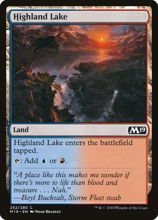 Highland Lake [Core Set 2019] | Dumpster Cat Games