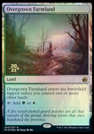 Overgrown Farmland [Innistrad: Midnight Hunt Prerelease Promos] | Dumpster Cat Games