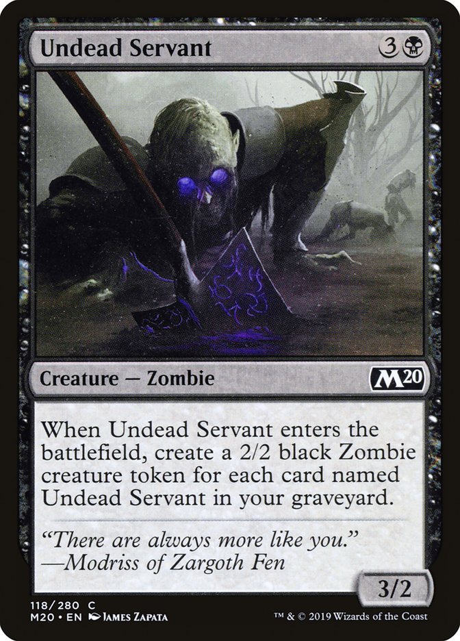 Undead Servant [Core Set 2020] | Dumpster Cat Games