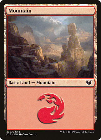 Mountain (335) [Commander 2015] | Dumpster Cat Games