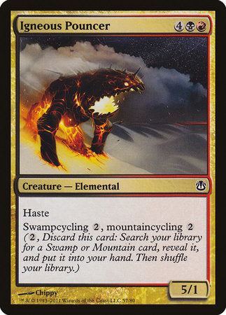 Igneous Pouncer [Duel Decks: Ajani vs. Nicol Bolas] | Dumpster Cat Games