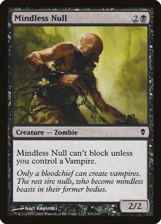 Mindless Null [Zendikar] | Dumpster Cat Games