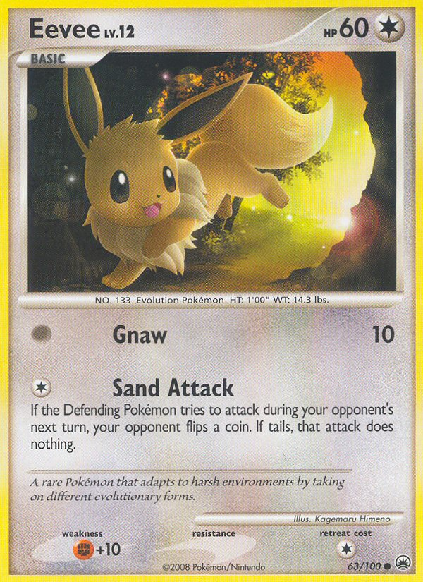 Eevee (63/100) [Diamond & Pearl: Majestic Dawn] | Dumpster Cat Games
