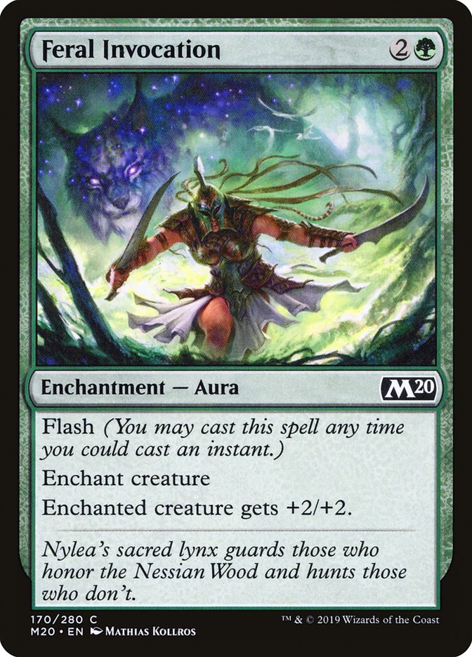 Feral Invocation [Core Set 2020] | Dumpster Cat Games