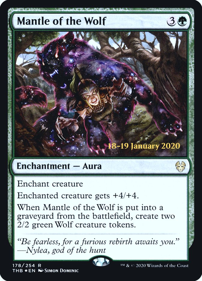 Mantle of the Wolf [Theros Beyond Death Prerelease Promos] | Dumpster Cat Games