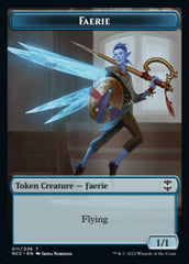 Faerie // Rogue Double-sided Token [Streets of New Capenna Commander Tokens] | Dumpster Cat Games