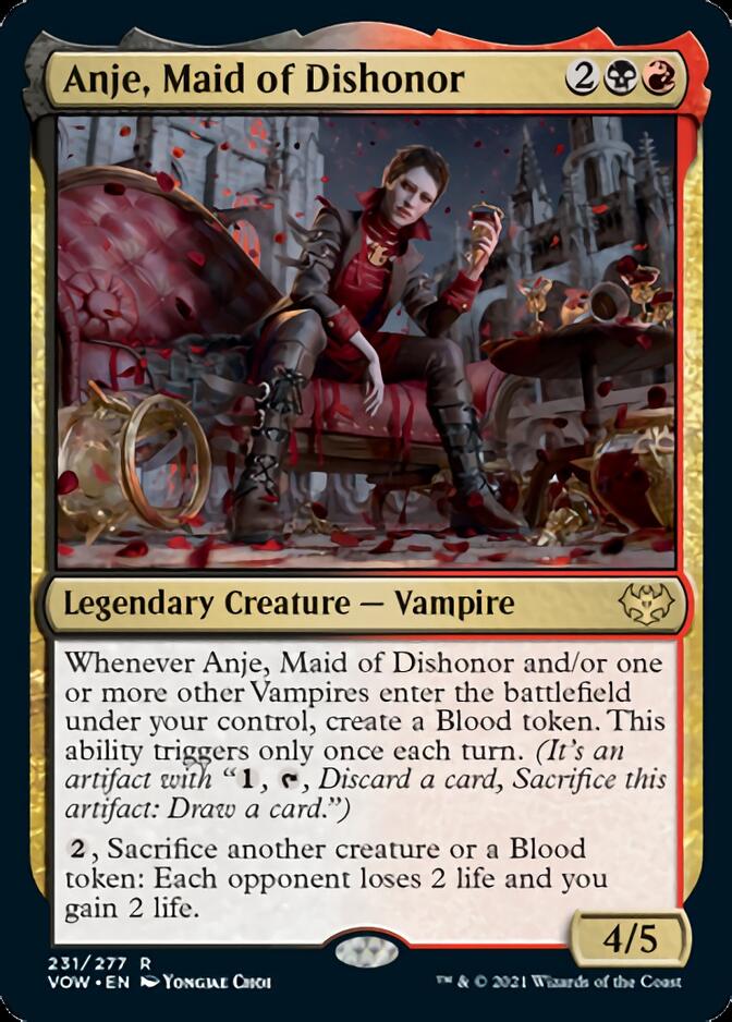 Anje, Maid of Dishonor [Innistrad: Crimson Vow] | Dumpster Cat Games