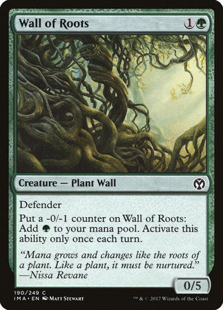 Wall of Roots [Iconic Masters] | Dumpster Cat Games