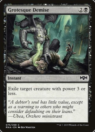 Grotesque Demise [Ravnica Allegiance] | Dumpster Cat Games