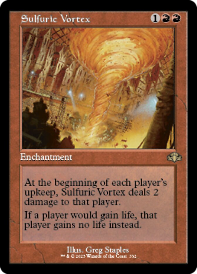Sulfuric Vortex (Retro) [Dominaria Remastered] | Dumpster Cat Games