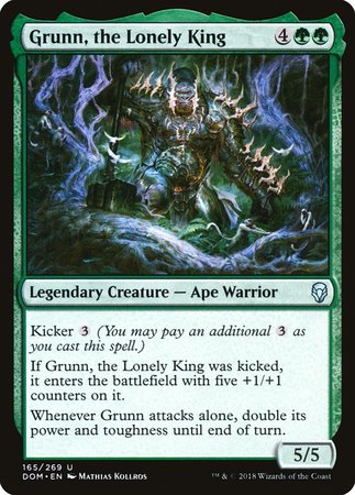 Grunn, the Lonely King [Dominaria] | Dumpster Cat Games