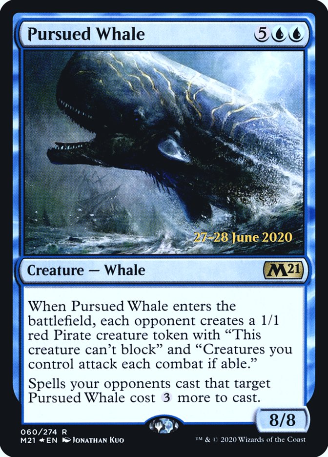 Pursued Whale  [Core Set 2021 Prerelease Promos] | Dumpster Cat Games