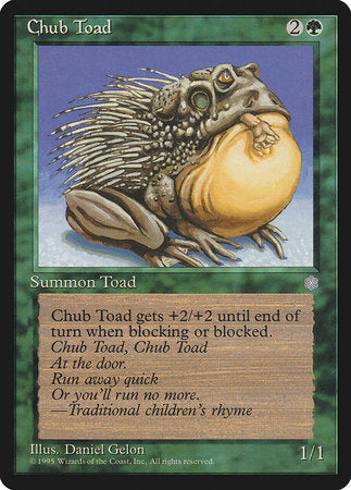 Chub Toad [Ice Age] | Dumpster Cat Games