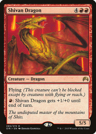 Shivan Dragon [Magic Origins] | Dumpster Cat Games