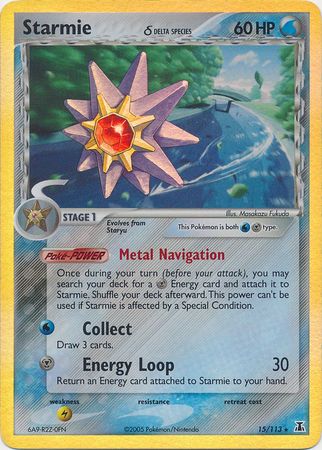 Starmie (15/113) (Delta Species) (Stamped) [EX: Delta Species] | Dumpster Cat Games
