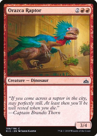 Orazca Raptor [Rivals of Ixalan] | Dumpster Cat Games