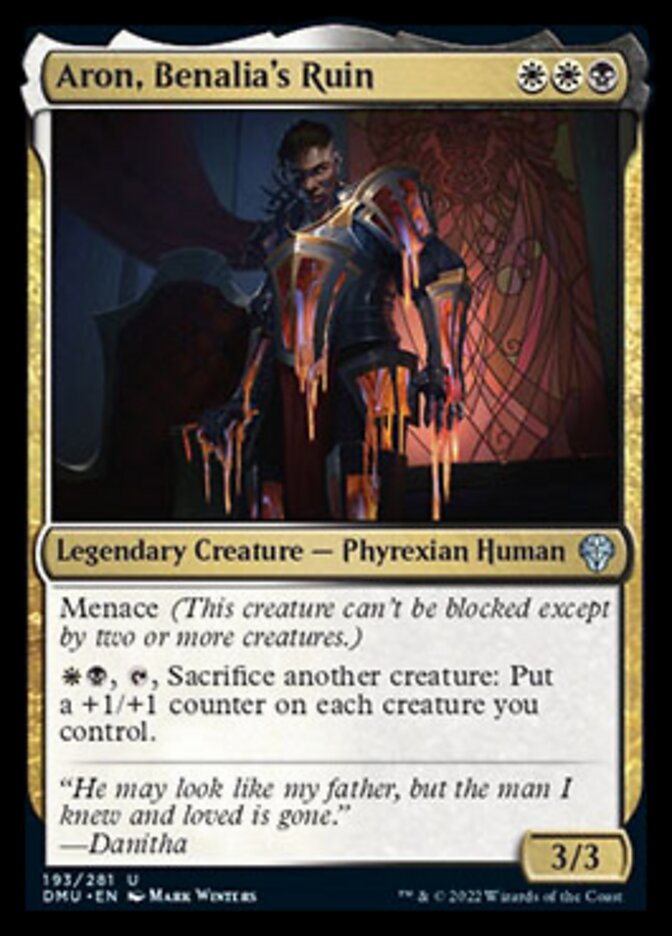 Aron, Benalia's Ruin [Dominaria United] | Dumpster Cat Games