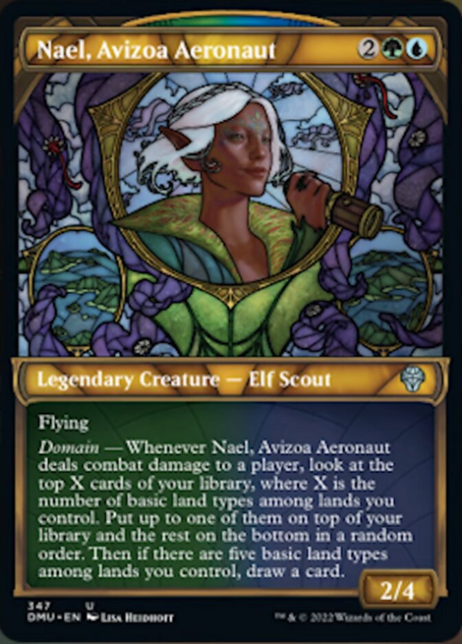 Nael, Avizoa Aeronaut (Showcase Textured) [Dominaria United] | Dumpster Cat Games